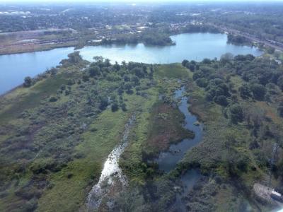 aerial view of Powderhorn Lake