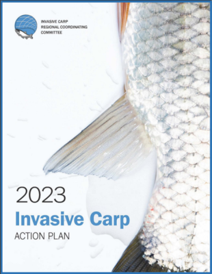 Cover of the 2023 Invasive Carp Action plan.