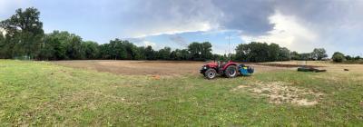 Tractor with spader after decompaction was completed on July 22, 2022. Courtesy photo by Cleveland Metroparks.