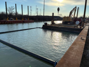 Dredging at Lower ROuge RIver Old Channel.