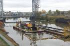 Dredging to remove contaminated sediments in the upper Buffalo River in 2014. Image Credit: Brian Murphy/New York State Department of Environmental Conservation