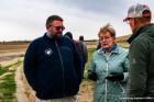 Lucas County Engineer Mike Pniewski and U.S. Congresswomen Marcy Kaptur at the site of the Van Fleet Ditch Drainage Improvement Project. (Credit: Lucas County Engineer’s Office)